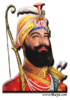 Guru Gobind Singh with Bow and Arrow